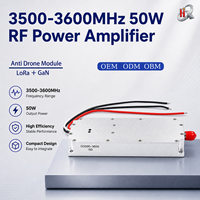 Sumber Sinyal VCO Terintegrasi 50W3500-3600MHz Modul Penguat Daya Rf GaN Lora Modul Anti Drone