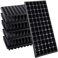 Plateau de semis en plastique thermoformé à 4 cavités, durable et de haute qualité, plateaux de pépinière personnalisés avec couvercles, emballage blister écologique