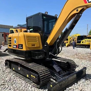 Excavatrice hydraulique Sany SY60C Pro, jaune, moteur diesel, boîte de vitesses contrôlée par PLC, équipée d'un équipement de construction de 6 tonnes - Product Image 6
