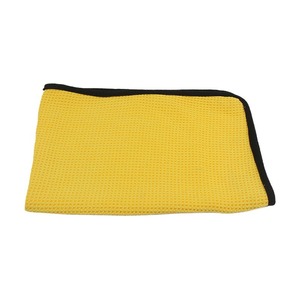 Paño de microfibra grueso tipo gofre para limpieza de ventanas y lavado de autos, toalla absorbente para limpieza del hogar, color sólido - Product Image 4