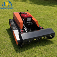 Tondeuse à gazon sur chenilles télécommandée diesel CE DT1000A 12HP, coupe-herbe 1000mm, débroussailleuse, machine de défrichage