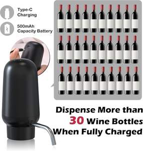 Vertedor de Licor y Vino Automático de Color Negro, Aireador de Botellas de Vino - Product Image 5