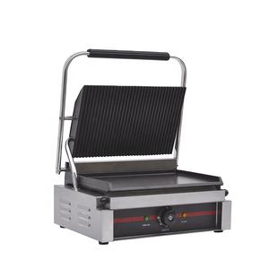 Listrik Komersial Roti/Steak Contact Grill Top Beralur Piring Pembuat Sandwich - Product Image 1