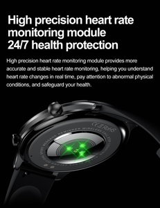 Montre connectée sportive AMOLED avec NFC, rappel de sédentarité, écran tactile, <span class=keywords><strong>Android</strong></span>, étanche IP68, autonomie de 5 à 7 jours - Product Image 3