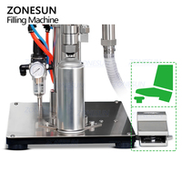 ZONESUN ZS-CQ3 table semi-automatique pneumatique voiture peinture peau Toner pulvérisation liquide aérosol métal boîtes Machine de remplissage