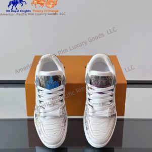 Zapatillas Deportivas con Estampado de Cocodrilo Coloridas, Zapatillas de Deporte de Lujo, Estilo Plano y Bajo, Zapatos Casuales para Caminar, Correr, Deporte - Product Image 3