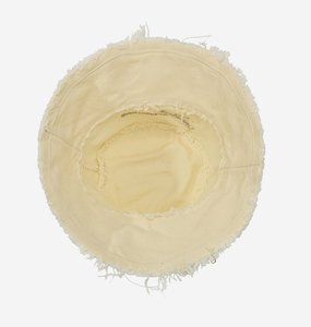 Syh1723 Nuovo Cappello da Sole alla Moda con Lettere, Cappello da Pescatore con Bordo in Pelliccia Effetto Invecchiato, Stile Retrò, Protezione Solare UV, Cappello a Secchiello - Product Image 6