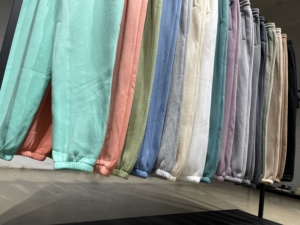 Pantaloni Sportivi in Pile Extra Spesso su Misura <span class=keywords><strong>Taglie</strong></span> <span class=keywords><strong>Forti</strong></span>, Stile Basic Unisex, Tinta Unita, Vestibilità Affusolata, Pantaloni da <span class=keywords><strong>Uomo</strong></span> - Product Image 5