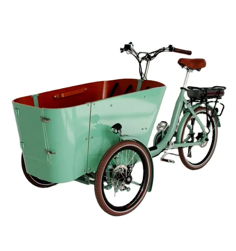 Электрический передний грузовой трицикл Электрический для собак грузовой велосипед
