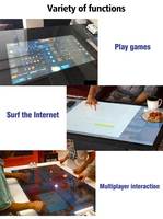 Table basse interactive intelligente VETO de 21,5 pouces pour l'intérieur avec écran tactile numérique LCD multi-touch pour les restaurants
