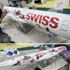 Modelo de Avión <span class=keywords><strong>Airbus</strong></span> <span class=keywords><strong>A350</strong></span>-1000 de Resina a Escala 1:56, 1.2m, para Exhibición en Suelo, Pieza de Exhibición de Avión de Aviación Civil - Product Image 3