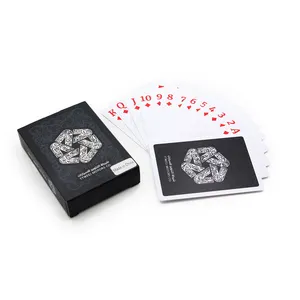 Fabricant chinois CMJN conception de logo personnalisé double brillant dubai or personnalisé jouer impression de jeu de cartes à jouer personnalisée