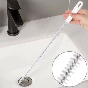 Brosse de dragage de canalisations, brosse de nettoyage pour cheveux et égouts de salle de bain, brosse de nettoyage de lavabo, nettoyeur de drain flexible, outil de débouchage de trous de cuisine - Product Image 1