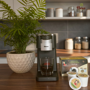 รับตัวอย่างกาแฟแคปซูลแบบพ็อด ยี่ห้อ Hiva's Coffee รสอาราบิก้าดาร์กโรสต์ คั่วเข้ม กลิ่นหอมสดใหม่ สำหรับส่งออก - Product Image 5