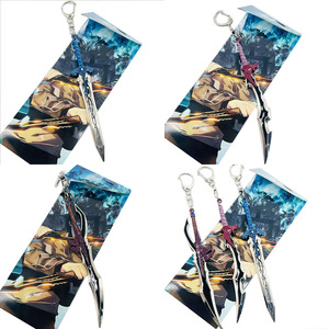 Porte-clés en métal vintage Sung Jin Woo 15,5 cm, 3 modèles, nouveauté tendance, inspiré des dessins animés d'anime, personnalisé, drôle, tendance japonaise - Product Image 1