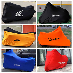 Ensemble de housses de <span class=keywords><strong>moto</strong></span> en tissu élastique à prix compétitif Housse de <span class=keywords><strong>moto</strong></span> imperméable pour l'extérieur - Product Image 5