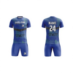 Inflow Sports Custom Sublimated Soccer Jersey Men's Short Sleeve Moisture Wicking <b>Athletic</b> Fit Football Shirt 82 - Product Image 2