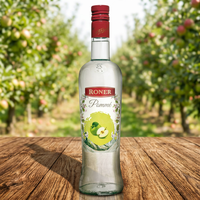 Bouteille en verre de liqueur de pomme verte Premium 0.70 Lt 6 bouteilles par boîte Herbes et alcool Ingrédients primaires