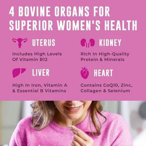 Capsules personnalisées d'organes de bœuf pour soutenir l'énergie et la vitalité générale des femmes, 120 capsules, complément alimentaire à base d'organes de bœuf - Product Image 5