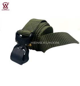 Cinturón de nailon de alta calidad con hebilla táctica de plástico, cinturón de cintura para <span class=keywords><strong>hombre</strong></span>, cinturón de soporte de cintura de tela resistente para accesorios de bolsa - Product Image 2