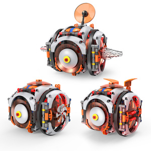Robot rotatif dynamique 3-en-1 avec application, blocs de construction, lumière LED, <span class=keywords><strong>jouet</strong></span> éducatif STEM DIY pour enfants, cadeau pour garçons - Product Image 5