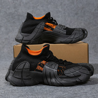 Chaussures de course et de marche légères pour hommes, respirantes, en mesh, printemps/été, avec fermeture à boucle