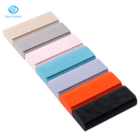 Étui à lunettes portable en PU semi-rigide fait main, personnalisable avec logo, boîte à lunettes optiques, étui carré tendance pour lunettes