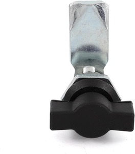 Çinko Alaşımlı Çeyrek Dönüşlü Kam Kilidi Anahtarsız Kanat Topuzu Başparmak T Kolu Endüstriyel Dolap Kapısı Siyah - Product Image 3