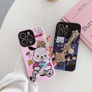 Vente en gros Etuis de téléphone portable de luxe en TPU de dessin animé Chaîne Housses de haute protection pour <span class=keywords><strong>iPhone</strong></span> <span class=keywords><strong>SE</strong></span> 14 Max 15 Blu Logo <span class=keywords><strong>personnalisable</strong></span> - Product Image 5