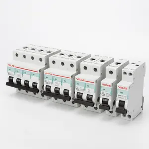 VECAS DZ47-63 MCB 1P 16A 20A 25A 32A 63A البسيطة قطاع دارة AC 110V-400V مصغرة قطاع دارة