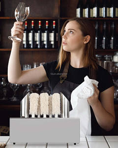 Máquina Pulidora de Copas de Vino Eléctrica de Acero Inoxidable 304 Comercial CE de 2, 5 y 8 Cabezales, 1200 W - Product Image 5