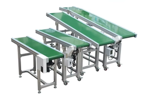 Malzeme taşıma için PVC bant konveyör, ambalaj, depolama ve üretim otomasyonu için endüstriyel malzeme taşıma bandı - Product Image 2