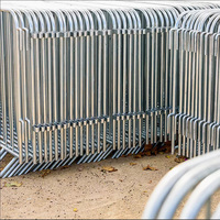 Barrière de file d'attente durable YC, clôture métallique, clôture temporaire personnalisée pour la séparation des personnes et des véhicules