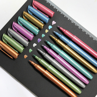 Marqueur métallique personnalisé avec logo, stylo marqueur métallique coloré avec logo imprimé sur pierre ou roche