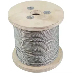 AISI 7x7 7x19 Stainless Steel Wire Cable 304 Stainless Steel Wire Rope for Fishing