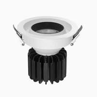 Plafonnier encastré maison petit réglable Mini Spot Downlight luxe vers le bas Cob profond 220 volts Dimmable Led projecteur lampe