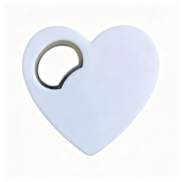 Décapsuleur magnétique personnalisé en forme de cœur pour sublimation, idéal pour les cadeaux de mariage