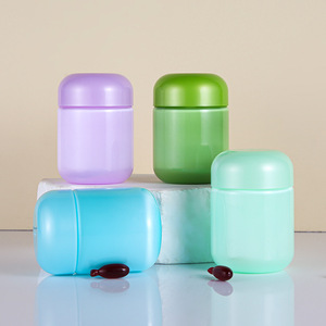 Flacon cylindrique en PET de 80 <span class=keywords><strong>ml</strong></span> pour médicaments liquides, gouttes oculaires, comprimés, bonbons, échantillons – Contenant vide - Product Image 3