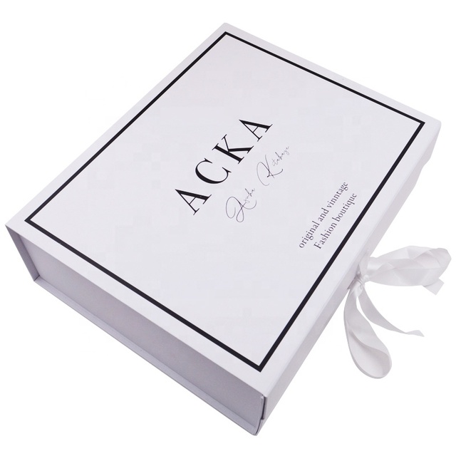 High End Folding Apparel Gift Box With Custom Logo Luxury Wedding Dress Shirts Shoes Magnetic Big Packaging Box Baby Clothes