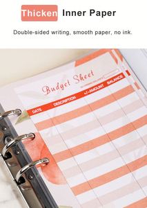 Cuaderno de Presupuesto Personalizado para Negocios, Libro de Desafío de Ahorro de Dinero, Sobres para Efectivo, Hojas Sueltas, Plástico, Serigrafía - Product Image 6