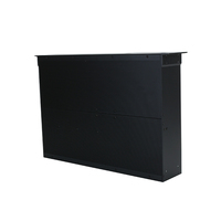 Boîtier de contrôle 2U 19 pouces en alliage d'aluminium pour montage en rack, armoire industrielle réseau personnalisée OEM avec ventilateurs de refroidissement IP65