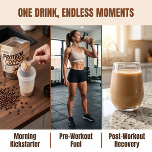 Bebida de Recuperación Post-Entrenamiento con Proteína Premium OEM, Colágeno, Aceite MCT y Prebióticos - Sabor Caramelo - Product Image 6