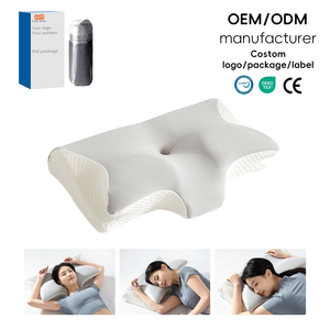 Almohada <span class=keywords><strong>de</strong></span> Espuma Viscoelástica YUE RISE con Diseño <span class=keywords><strong>de</strong></span> Nuevo Material, Certificación OEKO-Tex, Contorno <span class=keywords><strong>de</strong></span> Cuerno <span class=keywords><strong>de</strong></span> Buey, Cero Presión, Enfriamiento por Ondas <span class=keywords><strong>de</strong></span> Aire, para Dormir <span class=keywords><strong>de</strong></span> Lado - Product Image 1