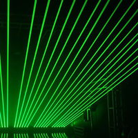 Láser de Línea RGB de 8 Lentes 300-500W Rojo Verde Azul a Todo Color con Control DMX512 Clasificación IP33 para DJ Discoteca Club Nocturno Evento Escenario