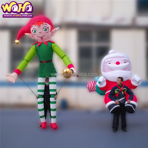Disfraz Inflable de Papá Noel para Caminar, para Desfiles Navideños, Certificado CE, <span class=keywords><strong>3</strong></span>.5m, Talla Adulto, Marca <span class=keywords><strong>Waha</strong></span>, Térmico - Product Image 4