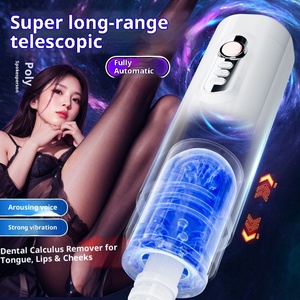 Flugzeug becher Adult <span class=keywords><strong>Male</strong></span> Mastur bator Teleskop Vibration Aussprache Automatisches Sexspielzeug 40/Box - Product Image 1