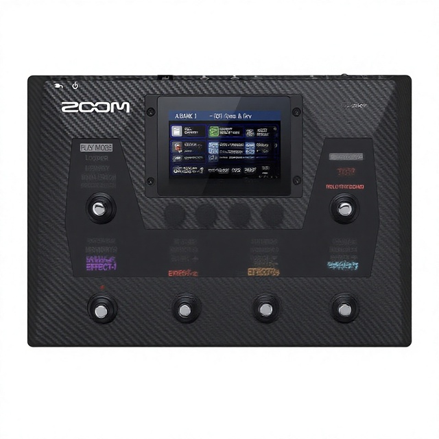 Zoom B6 Bass Multi-Effects Processor 100+ Effects Amp Modeling IRs 4 DI Models 2 Inputs AB Switcher Looper Touchscreen USB Audio