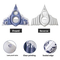 Nouveau flotteur gonflable en PVC pour parents et enfants avec pistolet à eau, bouée anti-retournement pour enfants, jouet aquatique d'été pour 1 ou 2 personnes