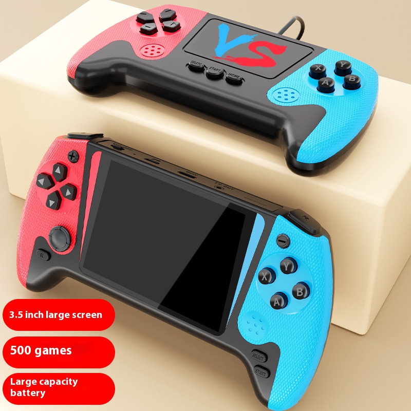 Double poignée rouge bleu