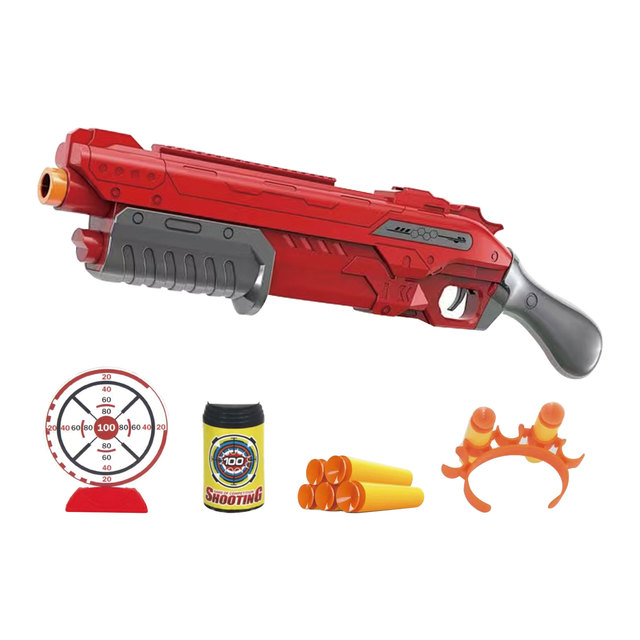 Shooting Toy Gun with Target High Quality Blaster Toy Gun with 5PCS Darts Foam Dart Blaster Set for Boy